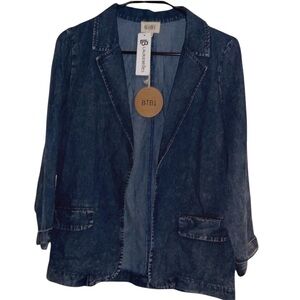 🌹NWT/BIBI LAURIE BELLES DENIM BLAZER